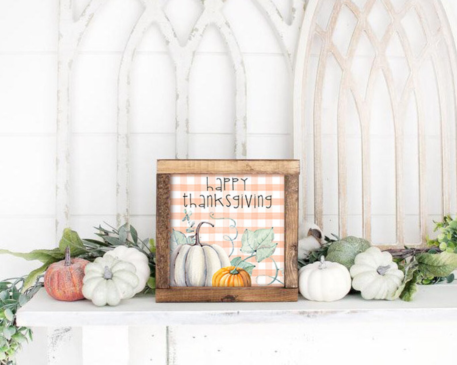 Happy Thanksgiving Printable Wall Art Instant Download Seasonal ...