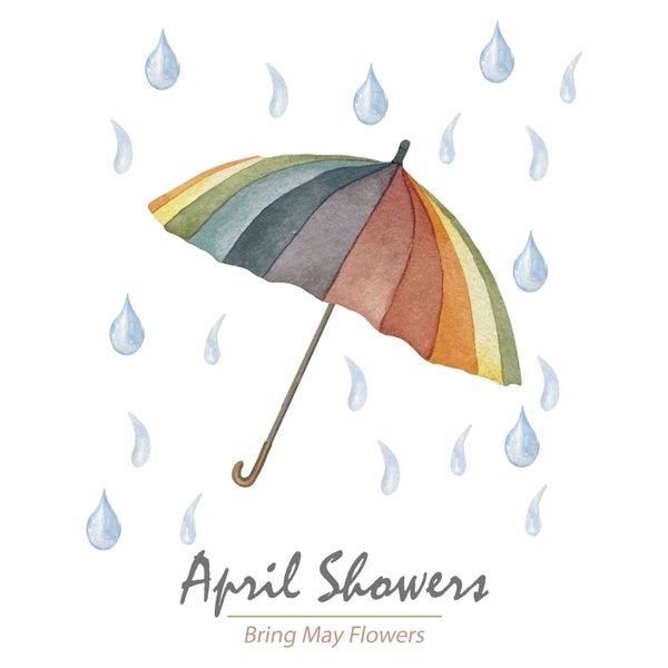 Rain Drops | April Showers PNG | PNG for Sublimation | Instant Download