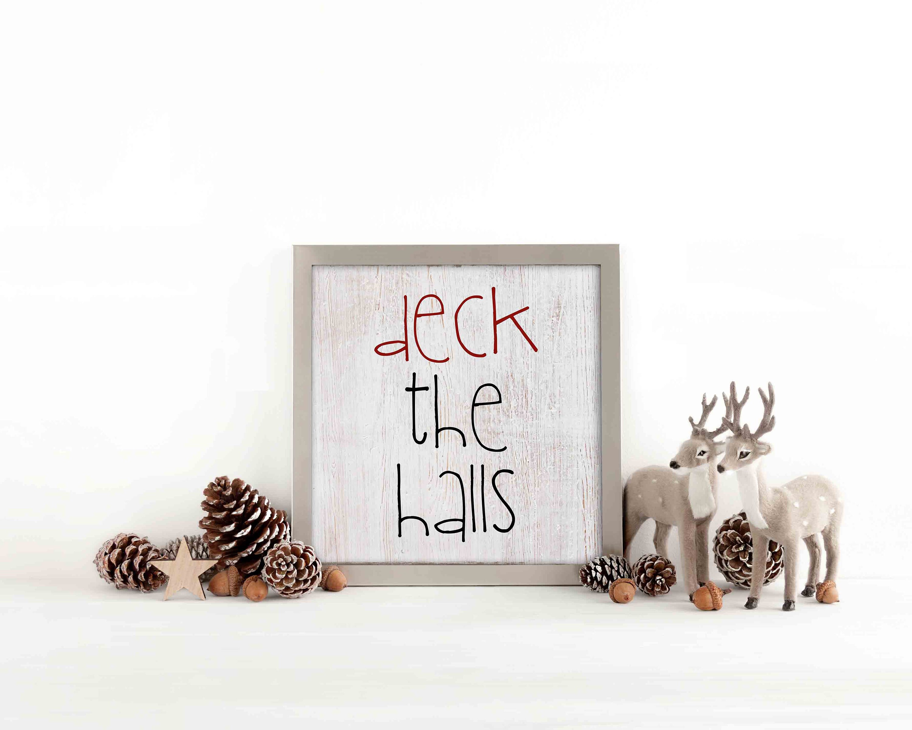 DECK THE HALLS Printable Wall Art Instant Download - Etsy