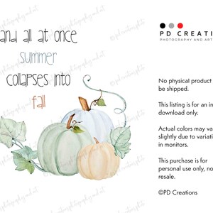 Summer Collapses Into Fall Printable Wall Art Instant Download Seasonal Summer Collapses Into Fall Printable Wall Art Instant Download Seasonal