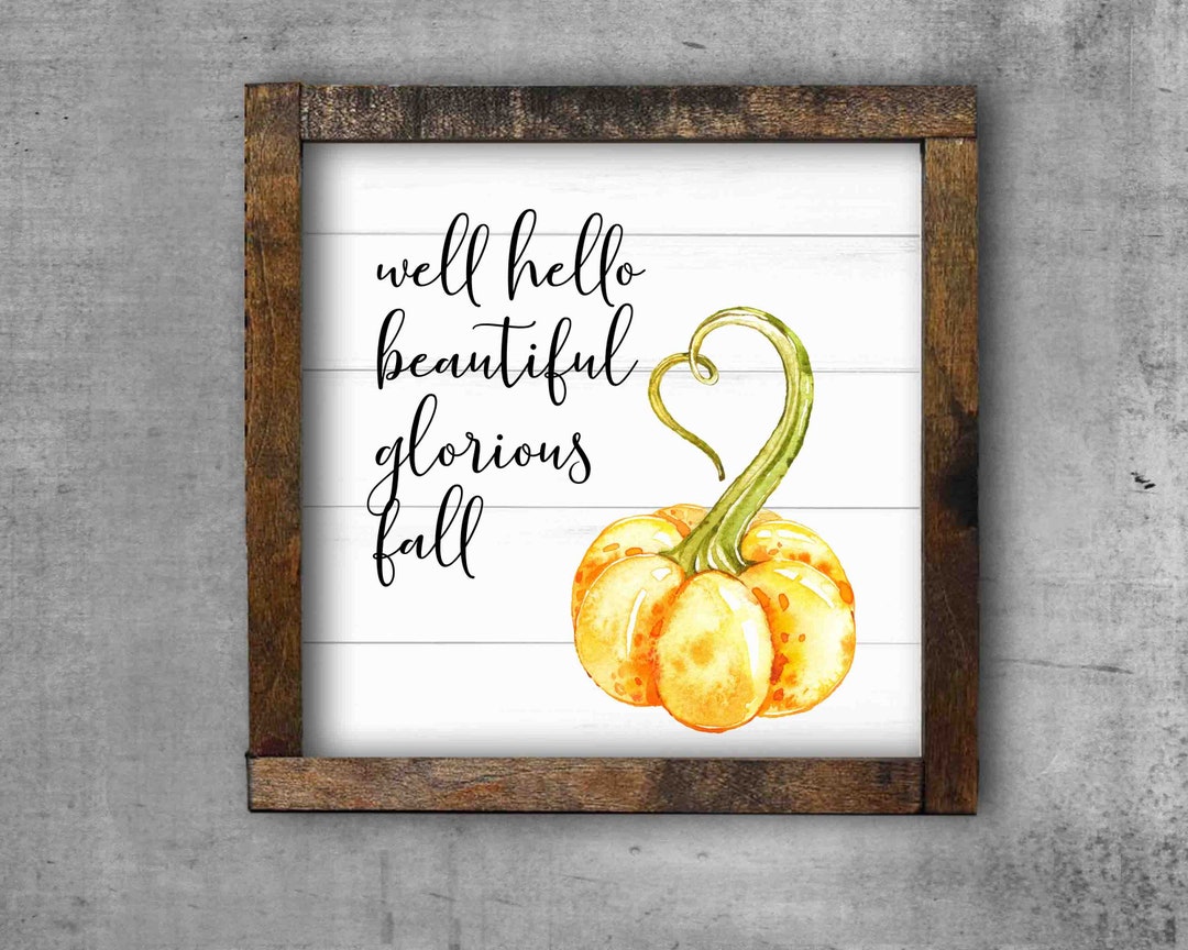 Hello Glorious Fall Hayrides Printable Wall Art Instant - Etsy