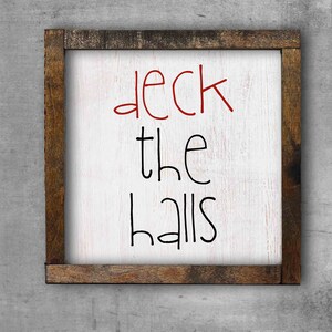 DECK THE HALLS Printable Wall Art Instant Download - Etsy