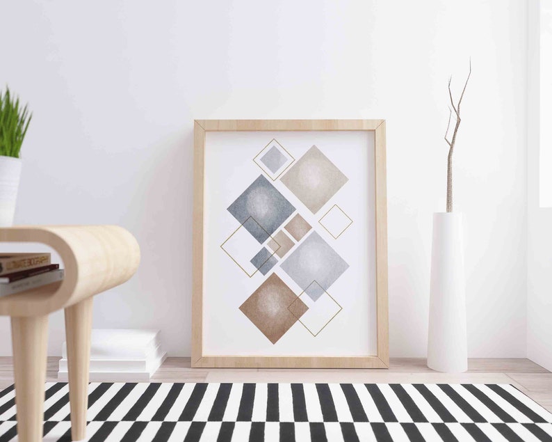 Home or Office Wall Art Modern Art Prints Geometric Art | Etsy