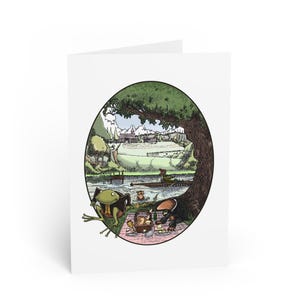 Biglietto d'auguri "Il vento tra i salici" - Biglietti illustrati a mano per tutte le occasioni, perfetti per i compleanni