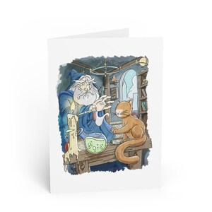 Travessuras Descontroladas! Cartão de Saudações - Cartões ilustrados à mão para todas as ocasiões, perfeitos para aniversários e datas comemorativas