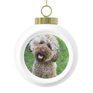 Pallina di Natale personalizzata, decorazione con foto di animali domestici, decorazioni natalizie, decorazioni personalizzate per l&#39;albero, regalo di Natale unico