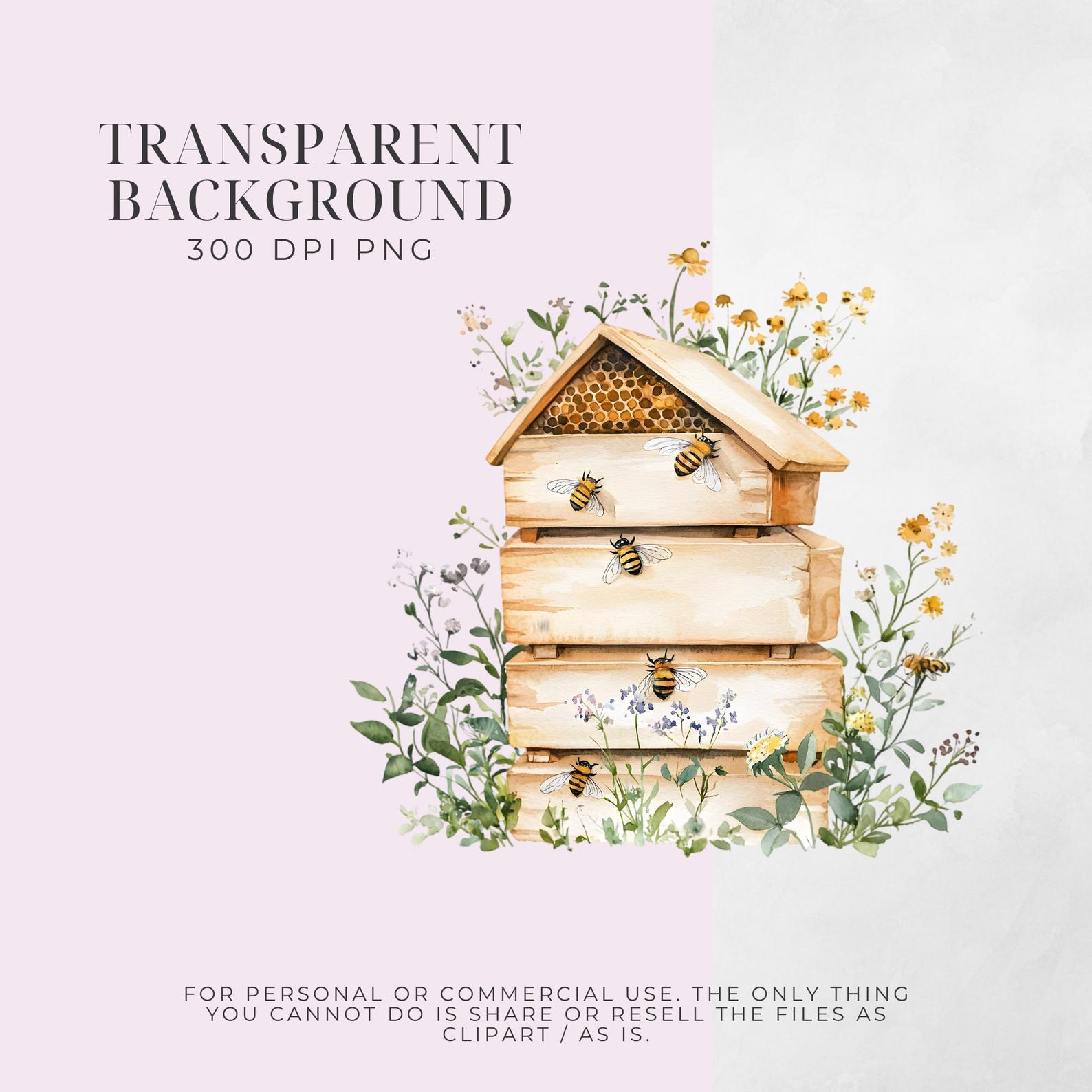 Beehive Clipart, Apiary PNG, Bumblebee Honey Commercial Use Image - Etsy