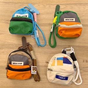 Mini Backpack Keychain | Earbud Holder Pouch | Cute Backpack Key Fob | Small Storage Bag for AirPods | Colorful Travel Charm