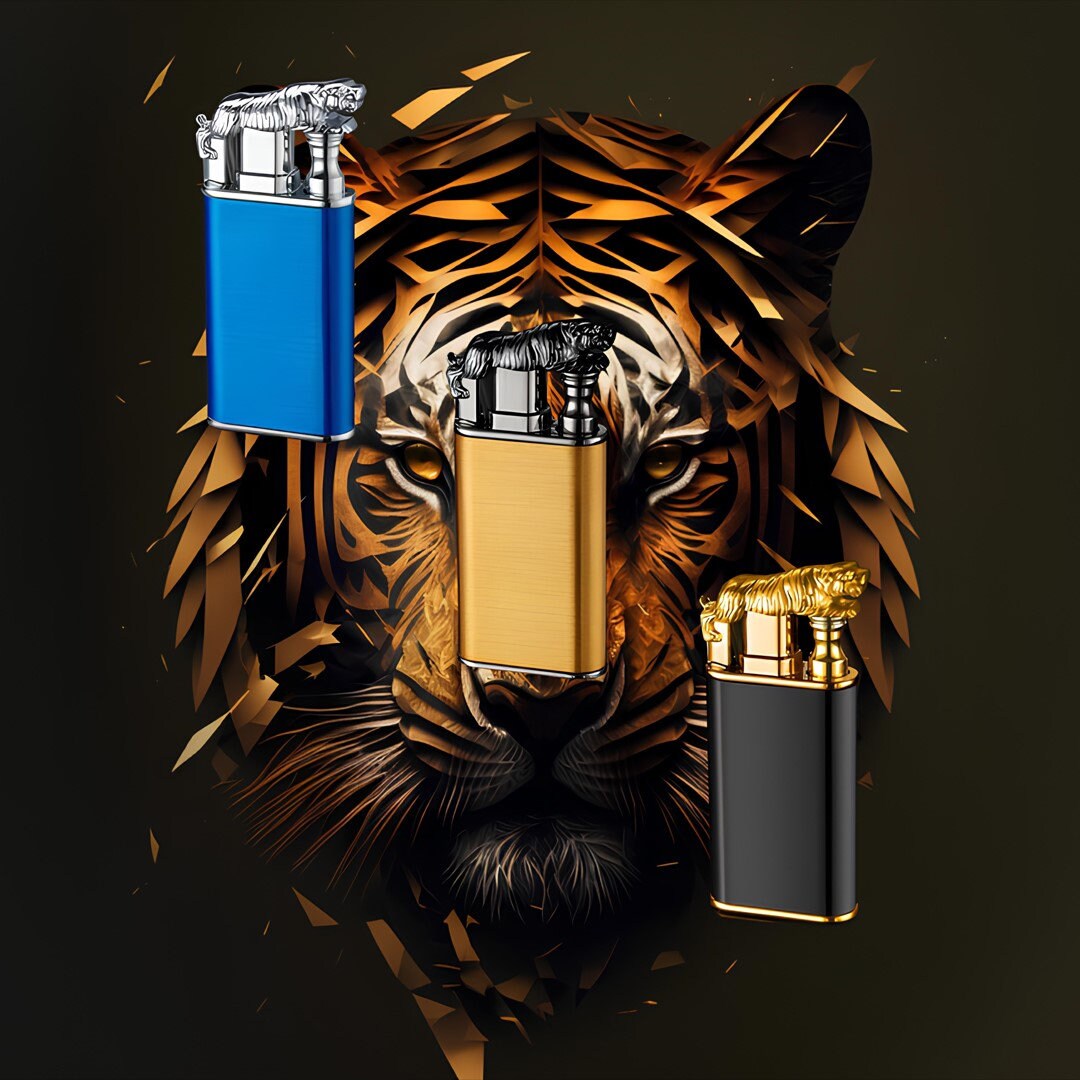 Tiger Duel Flame Lighter Tiger Double Fire Lighter Tiger Etsy