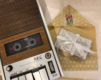 Custom mix tape personalised Cassette Audio 90 minute mixtape