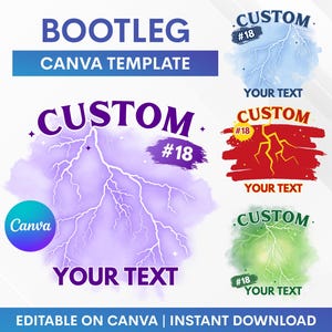 Bootleg Canva Template, Custom Bootleg Template, Bootleg Template for Shirt, Bootleg Shirt Design, Shirt Sublimation
