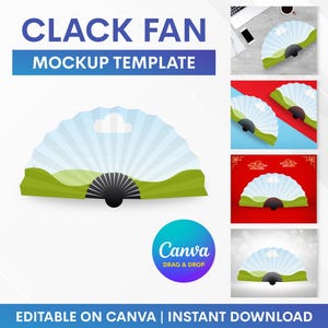 Clack Fan Mockup, Canva Clack Fan Mockup, Clack Fan Mockup Template, Graduation Fan Mockup, Mockup, Canva Mockup Template