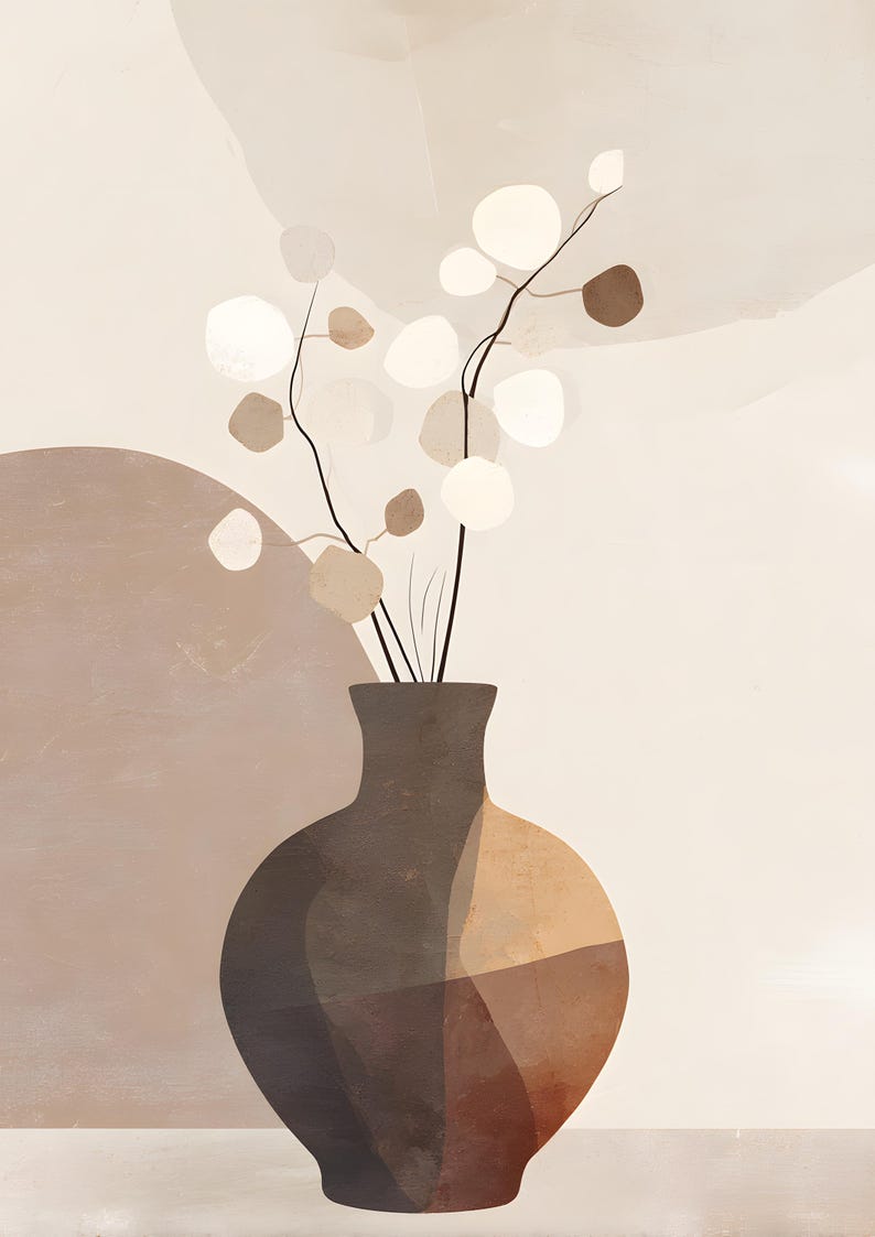 Picture of Framed Green Abstract Wall Art for Living Room, 3 Piece Botanical ...