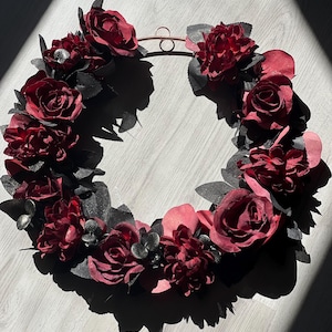 Door wreath all year round, all-year wreath, wall decoration, special gift