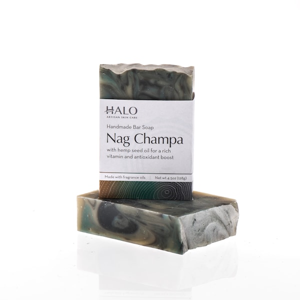 Nag Champa Hemp Soap - Hemp Seed Bar Soap - Hippie Hippy Soap - Flower Child Bar Soap - Nagchampa - Incense - Dragon's Blood - Earthy