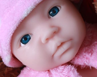 Realistic Full Platinum Silicone Reborn Baby Girl Doll - Weighted 17.7" Pacifier Doll