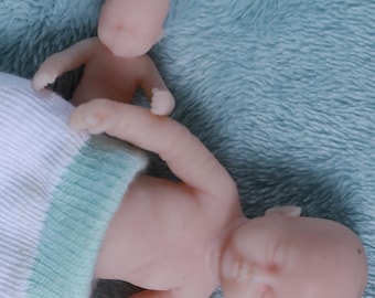 Mini Reborn Silicone Baby Doll Set | Handmade USA