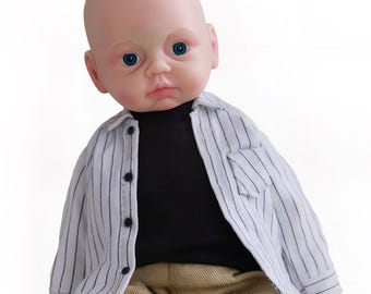 Realistic 19.7" Silicone Reborn Baby Boy Doll: Lifelike Details