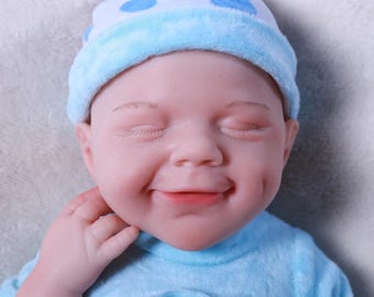 18.5" Handmade Full Body Silicone Reborn Doll | US Made Weighted Newborn Baby Doll | Girl Boy Option