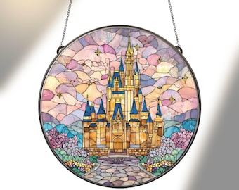 Acchiappasole del castello Disneyland: ornamento per finestra in acrilico del Magic Kingdom