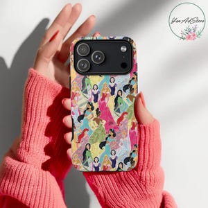Disney Princess Phone Case For Iphone, Samsung, Disney World iPhone Case, Disney Case Magsafe Case, Princess Phone Case