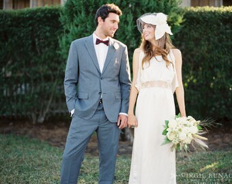 organic silk wedding dress PLUME, an Upcycled Silk Eco-Conscious Ballgown Style Wedding Dress   Larimeloom