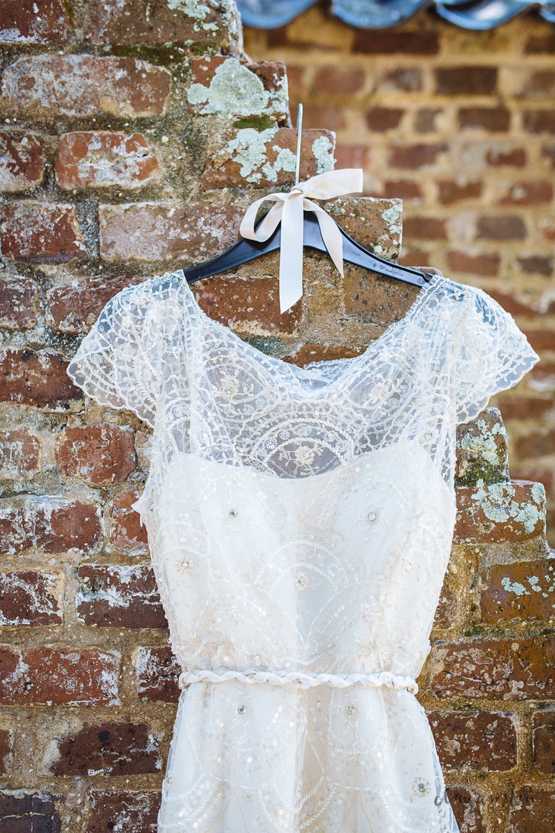 Art Deco Lace Wedding Dress