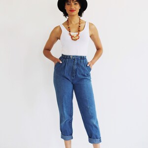 High Waist Jeans 26, High Waisted, Mom Jeans, Vintage Denim, Relaxed Fit 3 image 5