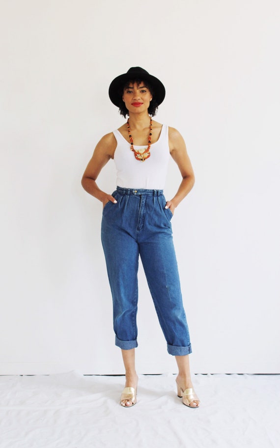 High Waist Jeans- 26, High Waisted, Mom Jeans, Vi… - image 5