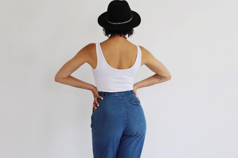 High Waist Jeans 26, High Waisted, Mom Jeans, Vintage Denim, Relaxed Fit 3 image 6