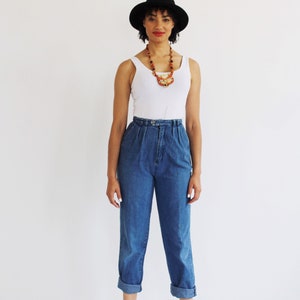 High Waist Jeans 26, High Waisted, Mom Jeans, Vintage Denim, Relaxed Fit 3 image 3