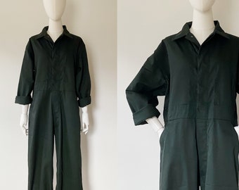 Moss Industrial Coveralls- 36 Short, Petite Cut Jumpsuit, Boiler Suit C