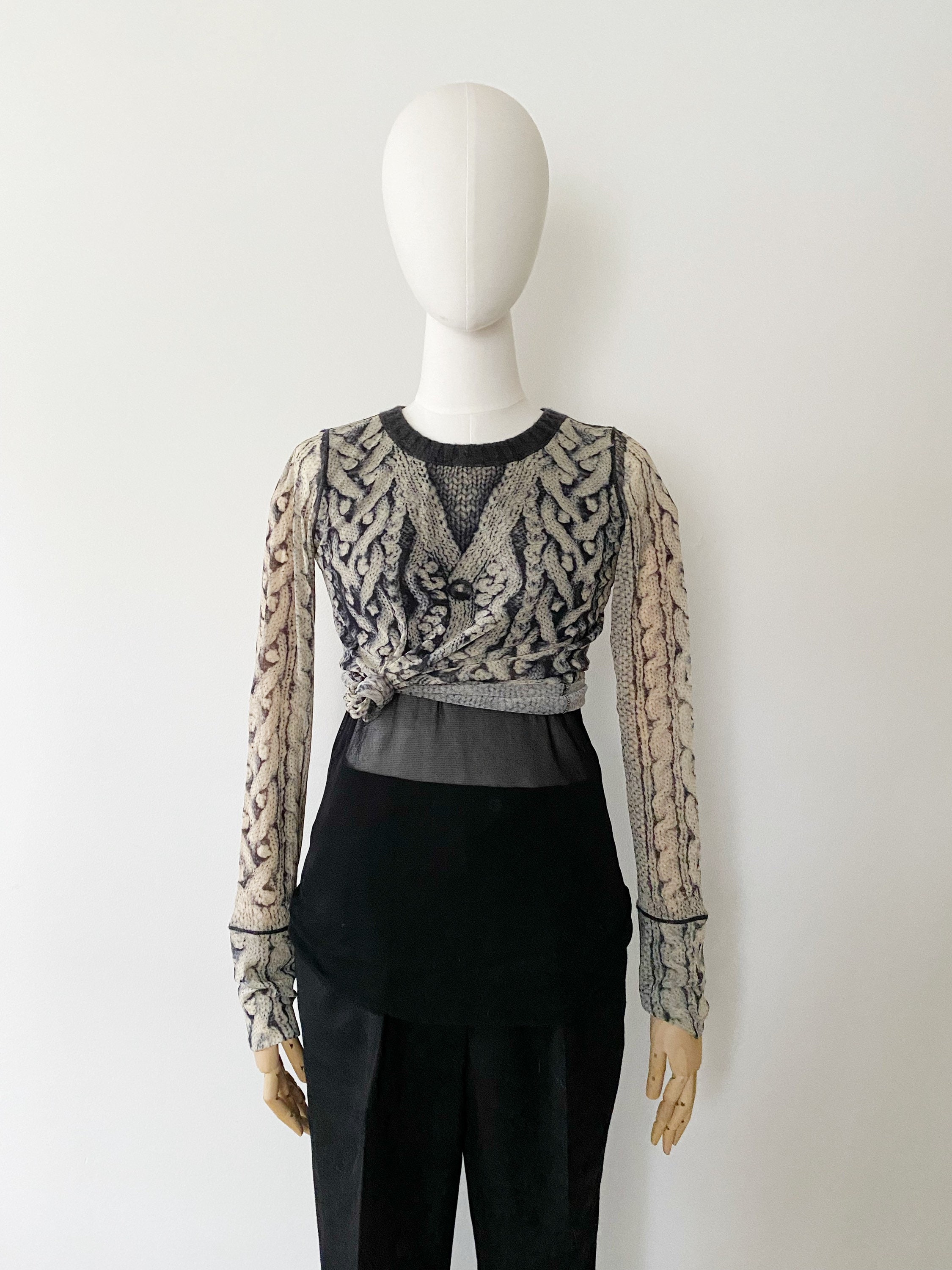 Jean Paul GAULTIER Mesh Sheer Top- L, JPG Soliel, Faux Jean Paul GAULTIER Mesh Sheer Top- L, JPG Soliel, Faux