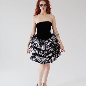 knee length dresses for ladies Black Swiss Dot Ruffle Sleeve Dress main image 0