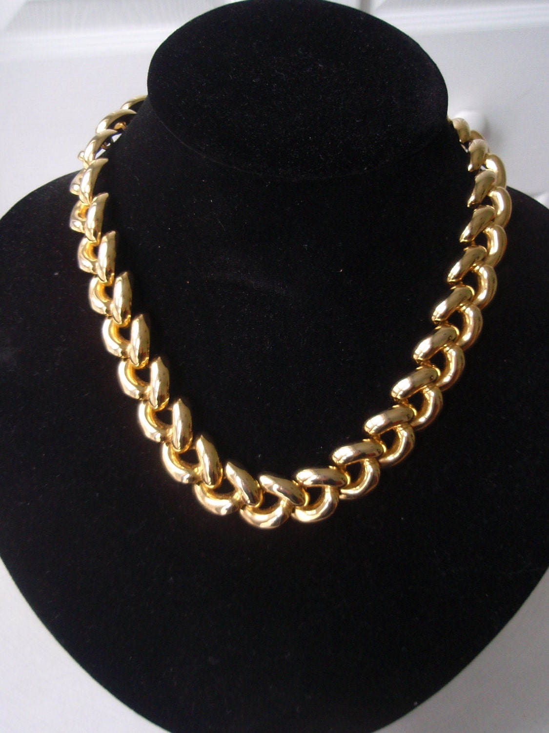 VTG. 80s 90s Gold Chain Necklace HIp Hop Gaudy Chunky Etsy