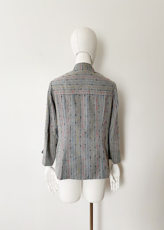 Confetti Knit Jacket- S, 1960s Womens Cardigan, M… - image 7