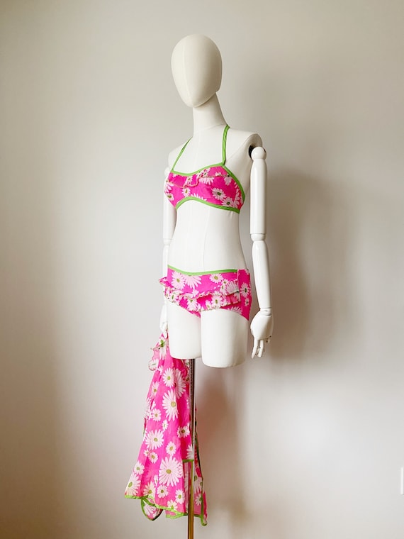 K様épine rétro flower bi-color swim wear The Hawaii - New Classic