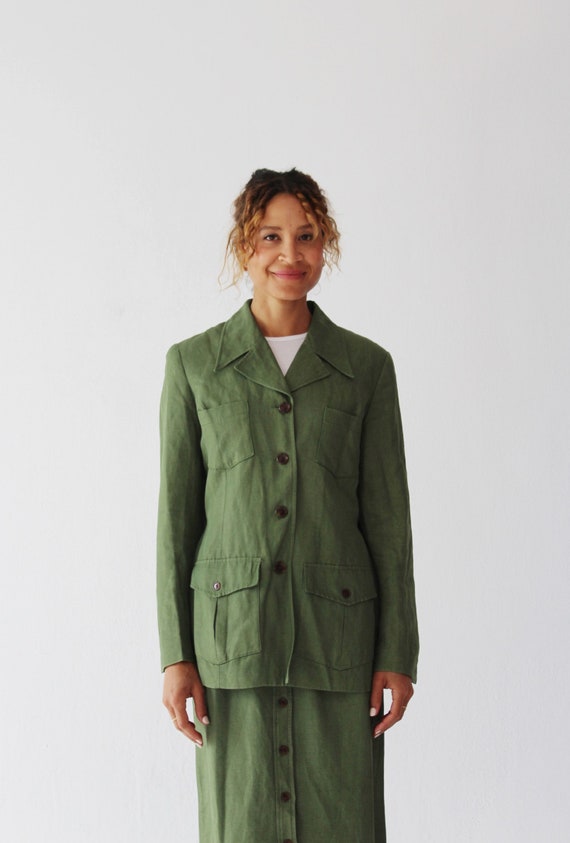 【VINTAGE】Setup suits Green Japanvintage VINTAGE】Setup suits Green Japanvintage Other