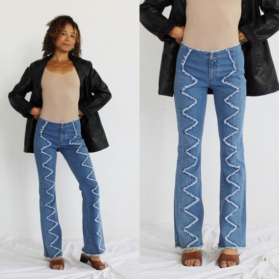 Jeans Donna Y2K A Vita Bassa – Vestibilità Boyfriend, Gamba Larga, Tessuto Elasticizzato, Casual E Streetwear, Con Tasche