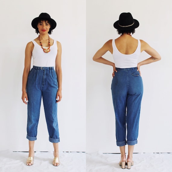 High Waist Jeans- 26, High Waisted, Mom Jeans, Vi… - image 1