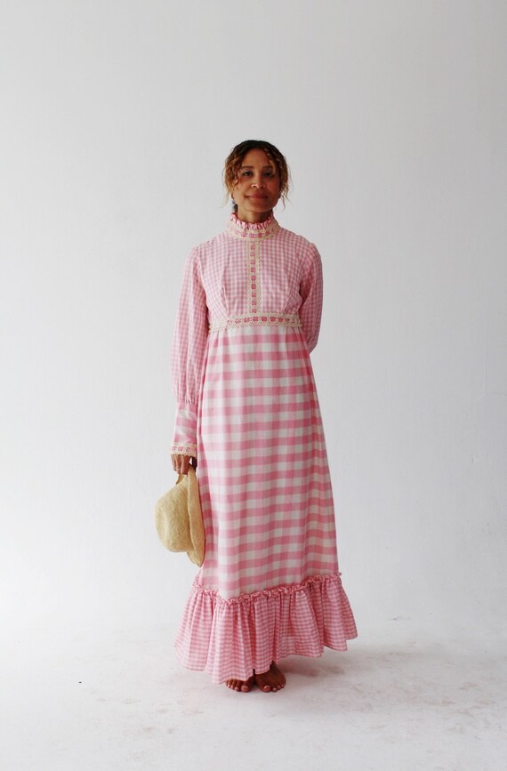 chinese dress ladies Sundress | Jade Dress Gingham Pink – main image 0