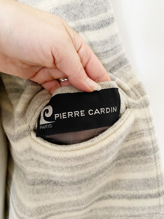 PIERRE CARDIN 60s Wool Coat- M, Reversible Space … - image 8