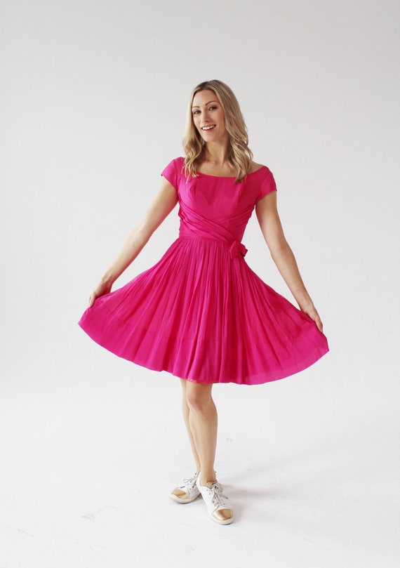 white christmas dresses Nana Gotti Amara Barbie Pink Sequin Dress main image 0