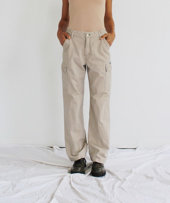 パンツ 90s old gap buggy cotton pants y2k teck Vintage Washed Denim Baggy Pants CU420 - Acubi style | LEWKIN