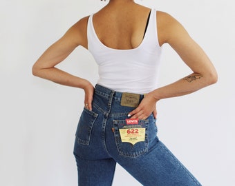 Calça jeans vintage LEVIS de cintura alta - tamanho 29, nova, tamanho pequeno Levi Strauss Denim k
