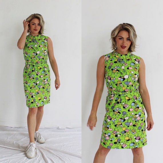 neon green shift dress Embroidered Kelly Green Shift Dress – Sugar Beach Boutique main image 0