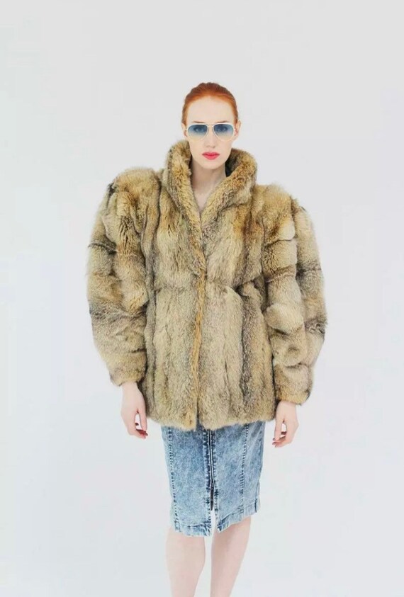 Saint Laurent Fur Coat- YSL, Fox, 70s Oversized Bombe… - Gem