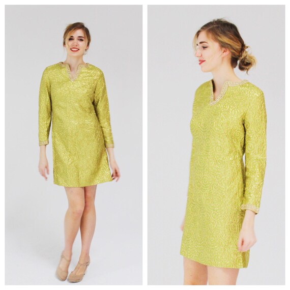 lime green tunic dress