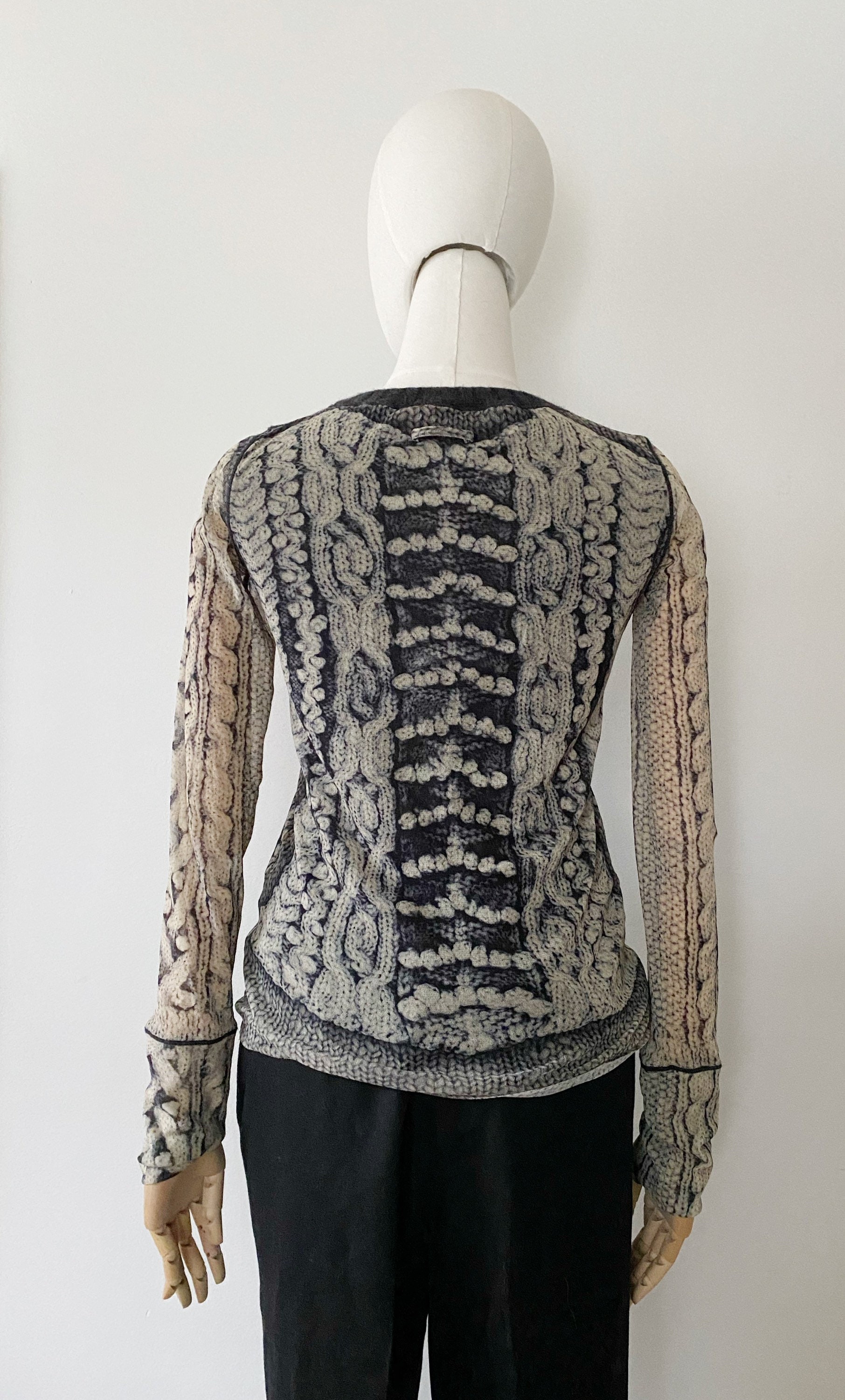 Jean Paul GAULTIER Mesh Sheer Top- L, JPG Soliel, Faux Jean Paul GAULTIER Mesh Sheer Top- L, JPG Soliel, Faux