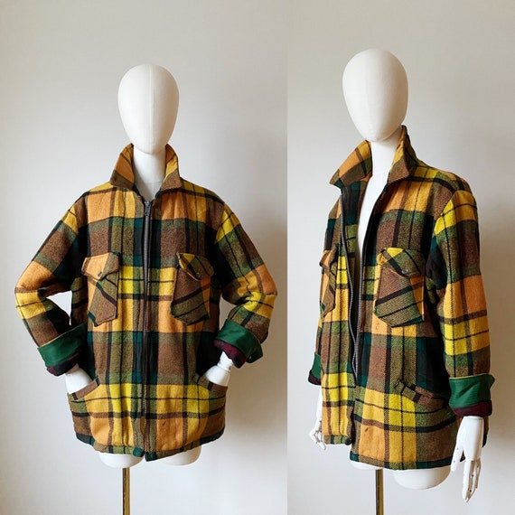 Green lumberjack deals jacket